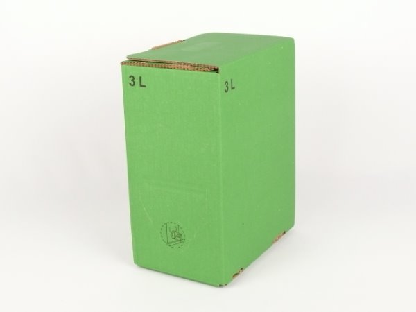 1,04€/1Stk 140Stück 3 Liter Bag in Box Karton in grün 