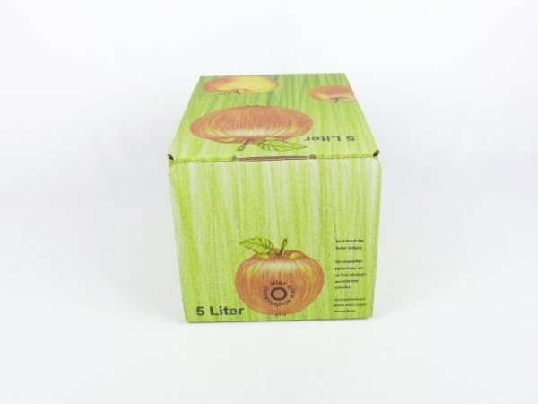1 Stück 5 Liter Bag in Box Karton in Apfeldekor